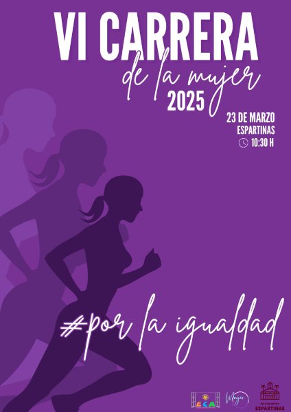 Poster VI Carrera de la mujer 2025 Espartinas Sevilla